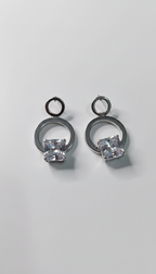 Close-up detail of crystal and circle