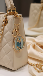 Crystal Owl Keychain - Lifestyle Shot