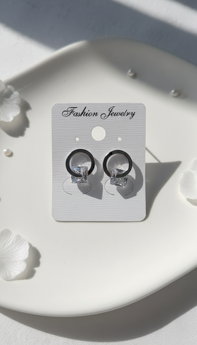 Flat lay on white surface