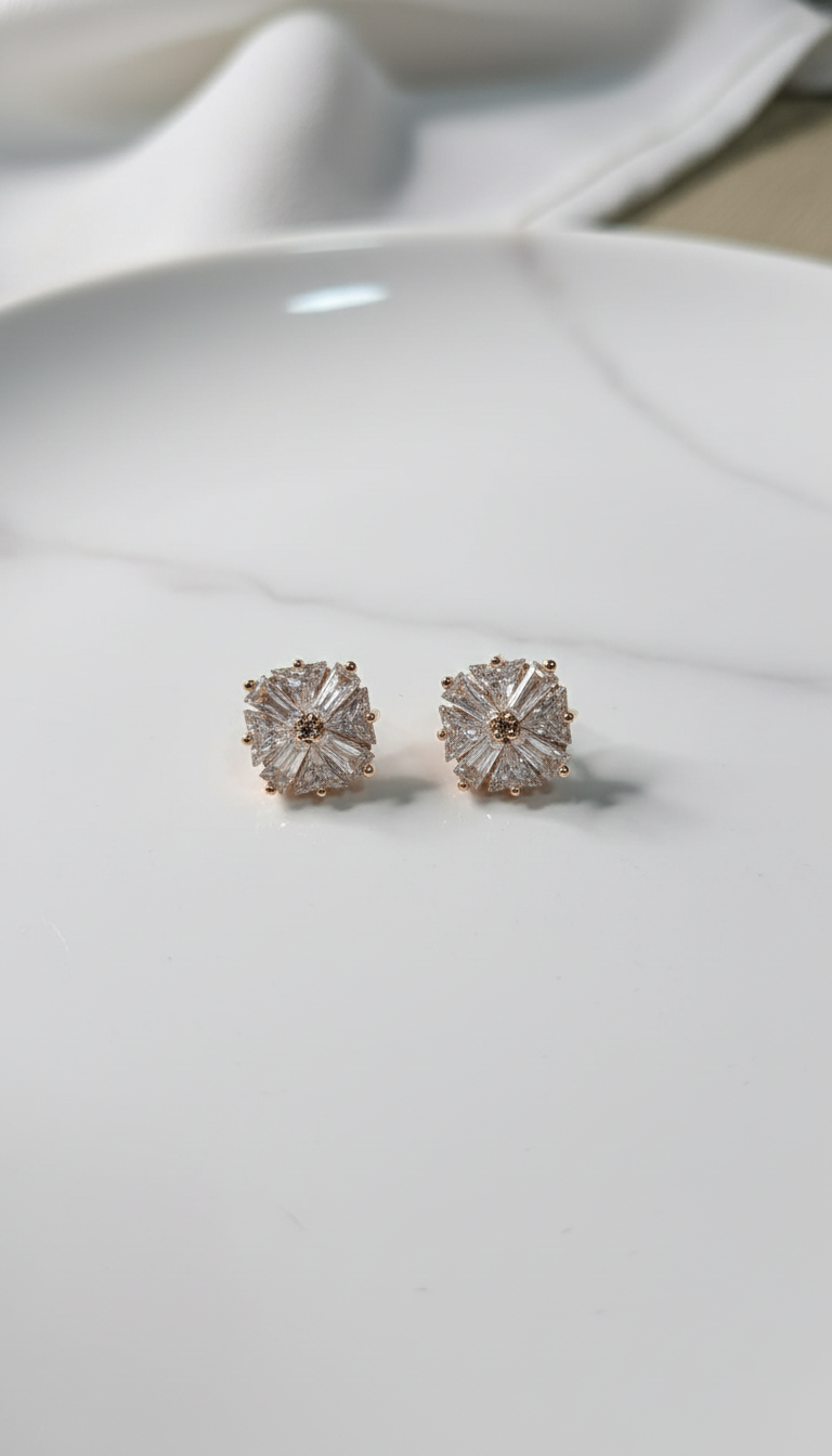 Flat lay on white surface