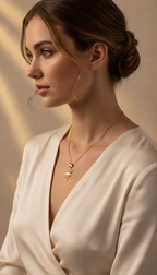 Sun Pendant Necklace - Lifestyle Shot